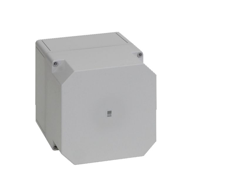 Caixa-Passagem-Industrial-Sobrepor-Policarbonato-Fibra-Vidro-Cinza-7035-IP66-180X-182X-165MM-Sem-Flange-9519000-Rittal
