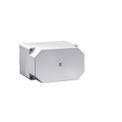 Caixa-Passagem-Industrial-Sobrepor-Policarbonato-Fibra-Vidro-Cinza-7035-IP66-180X-254X-165MM-Sem-Flange-9522000-Rittal