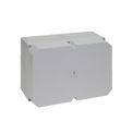 Caixa-Passagem-Industrial-Sobrepor-Policarbonato-Fibra-Vidro-Cinza-7035-IP66-254X-360X-165MM-Sem-Flange-9524000-Rittal