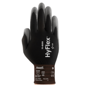 Luva Multitato Tricotada Fio Sintético Preta Poliuretano Hyflex 11600 Tamanho 7 CA 17601 Ansell