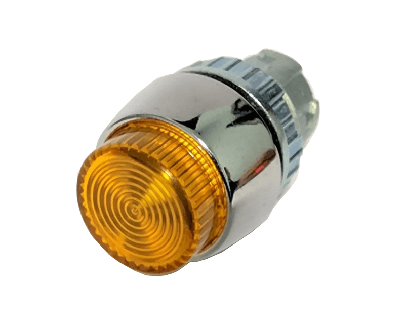 Frontal Sinaleiro Redondo Metal Amarelo 22Mm VSZ22214