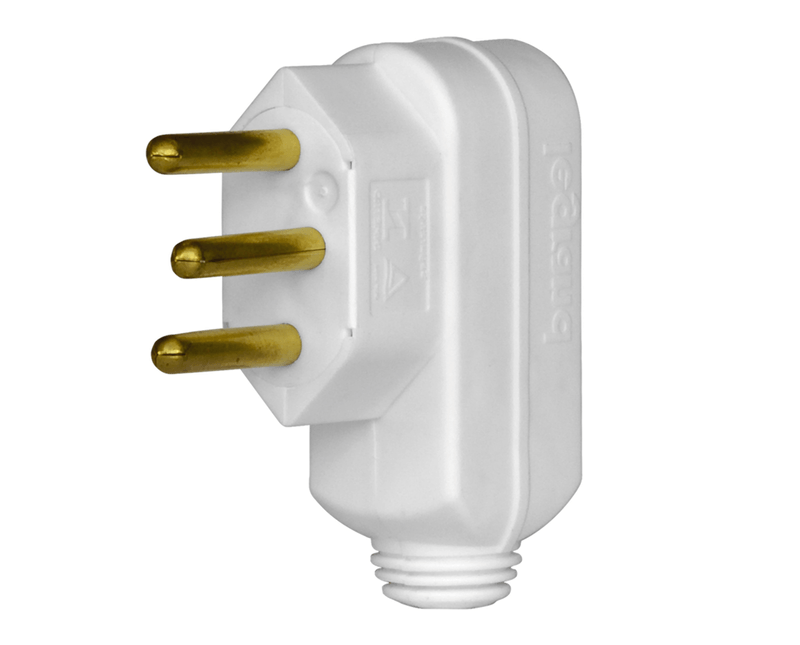 Plugue-Macho-Branco-2-Polos---Terra-250V-10A-615901---2-Pial-Legrand
