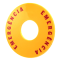 Plaqueta-Botao-Emergencia-Circular-60mm-22mm-Amarela-P20IDEM