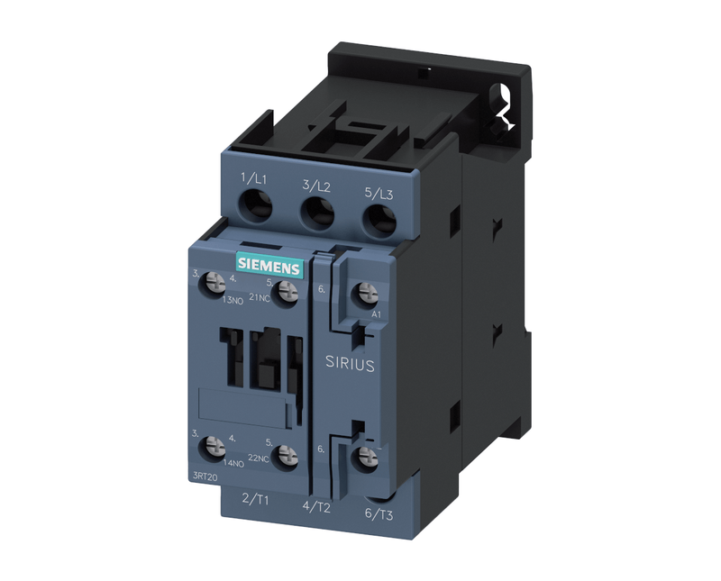 Contator Tripolar 32A 440VCA 50/60Hz 1NA+1NF 3RT20271AR60 Siemens