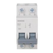 Disjuntor Mini Bipolar 16A 220/380V Curva C 3Ka 5SJ12167MB Siemens