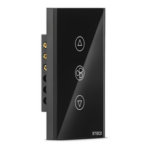 Interruptor Inteligente 4x2 Para Ventilador Dimer Preto SMCV1PS1 Steck