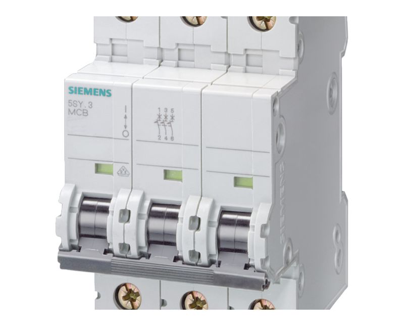 Disjuntor Mini Tripolar 2A 220/380VCA Curva C 10KA 5SY4 5SY43027 Siemens
