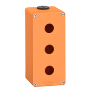 Botoeira Vazia Metal Laranja 3 Furos 22mm XAPO3503 Schneider