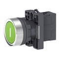 Botão Redondo Verde 22mm 1NA Impulso Com Gravação I XA2EA3311 Schneider | Produto na posição horizontal