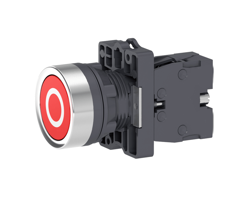 Botao-Redondo-Vermelho-22mm-1NF-Impulso-XA2EA4322-2