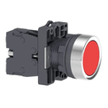 Botao-Redondo-Vermelho-22mm-1NF-Impulso-Com-Trava-XA2EH042