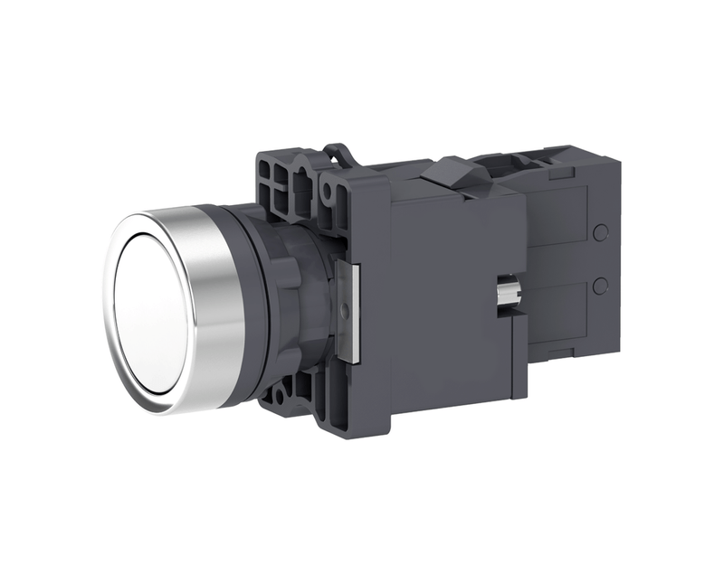 Botao-Iluminado-Redondo-Branco-22mm-220V-LED-1NA-Impulso-XA2EW31M1-3