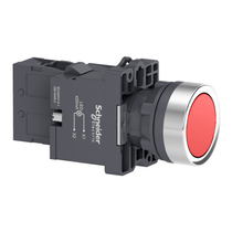 Botão Iluminado Redondo Vermelho 22mm 24VCA/CC 1NA Impulso XA2EW34B1 Schneider