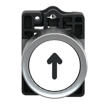 Botão Redondo Branco 22mm 1NA Impulso XA2EA3341 Schneider