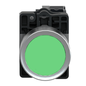 Botão Iluminado Redondo Verde 22mm 220V LED 1NA XA2EW33M1 Schneider