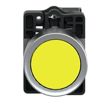 Botão Iluminado Redondo Amarelo 22mm 220V LED 1NA Impulso XA2EW35M1 Schneider