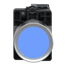 Botão Iluminado Redondo Azul 22mm 220V 1NA Impulso XA2EW36M1 Schneider