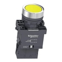 Botao-Iluminado-Redondo-Amarelo-22mm-24VCACC-Ba9S-1NA-Impulso-XA2EW35B1-3