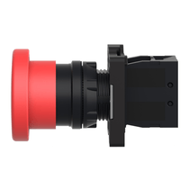 Botão 22mm Plástico Cogumelo 40mm Vermelho XA2EC42 Schneider