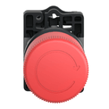 Botao-22mm-Plastico-Cogumelo-30mm-Vermelho-XA2ES442