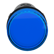 Sinaleiro Redondo Plástico Azul 22mm 110VCA LED XA2EVF6LC Schneider