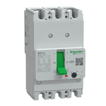 Disjuntor Caixa Moldada Tripolar Térmico/Magnético Ajustável 415VCA 63A 15KA Gopact Mccb 125 G12E3A63 Schneider