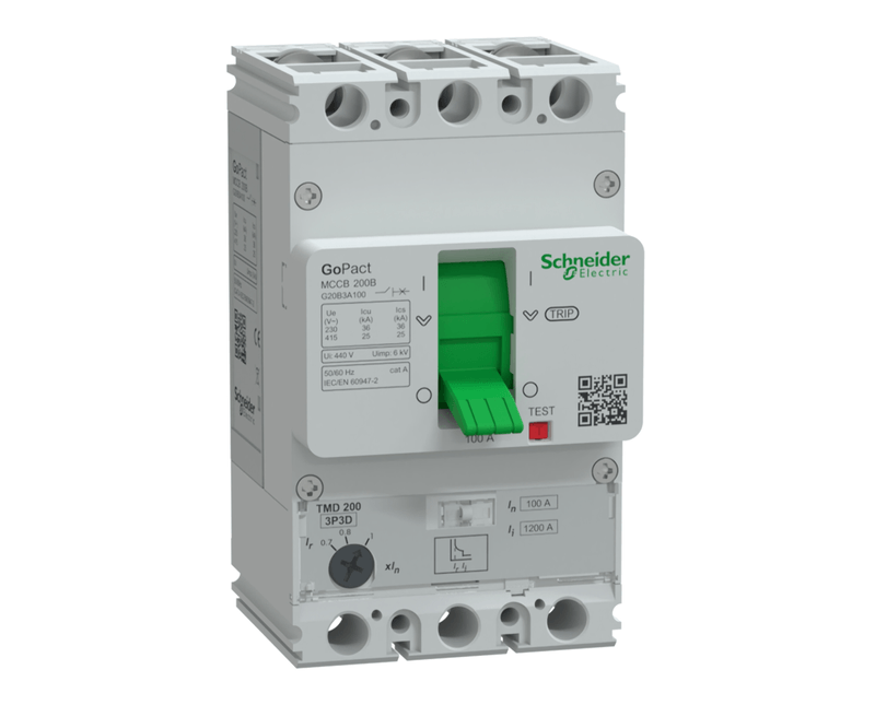 Disjuntor-caixa-moldada-GoPact-Tripolar-Ajustavel-200A-25KA-100A-G20B3A100-1