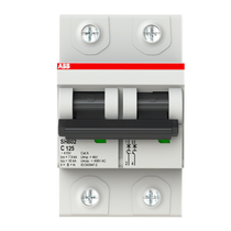 Disjuntor Mini Bipolar 125A Curva C 10KA SH802C125 ABB