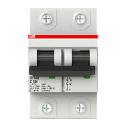 Disjuntor Mini Bipolar 100A Curva C 10KA SH802C100 ABB