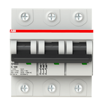 Disjuntor Mini Trilho DIN Tripolar 415V Curva C 10KA 2TAZ190300R0824 ABB