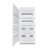 Quadro Embutido Ouro Box 48 Disjuntores com Porta Opaca e Barra SCE48POB Steck