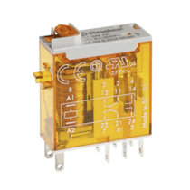 Relé Indutivo Plugável Solda 48 Volts Contínuos 8 Amperes 2 Revezamentos 465280480040 Finder