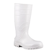 Bota Pvc Branca Cano Longo Com Forro Bico Aço 34 85BPL200 Bracol