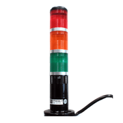 Sinalizador Sonoro Continuo Pulsante 90DB 1 Tonalidade 24V Coluna TPWS673ROGB Metaltex