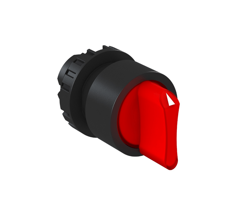 Comutador-45G-Vermelho-Knob-Ct-22mm-3-Posicoes-Iluminado-Q18LWK3R1RT