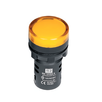 Sinaleiro Redondo Plástico Amarelo 22,0 Mm 110 Vca Led CEWSM3D13 WEG