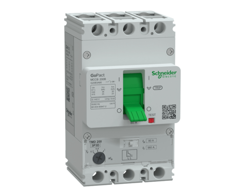 Disjuntor-Caixa-Moldada-GoPact-Tripolar-Ajustavel-200A-25KA-80A-G20B3A80-2