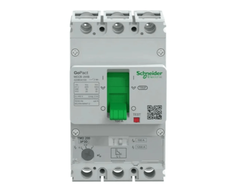 Disjuntor-Caixa-Moldada-GoPact-Tripolar-Ajustavel-200A-25KA-100A-G20B3A100-1