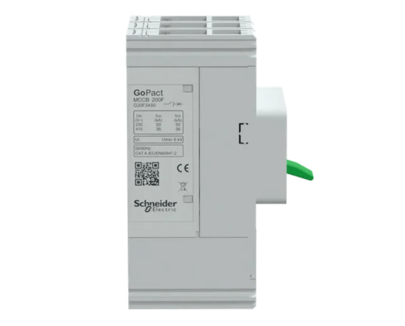 Disjuntor-Caixa-Moldada-GoPact-Tripolar-Ajustavel-200A-36KA-50A-G20F3A50-3