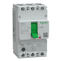 Disjuntor Caixa Moldada Tripolar Térmico/Magnético Ajustável 415VCA 80A 36KA Gopact Mccb 200 G20F3A80 Schneider