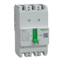 Disjuntor Caixa Moldada Tripolar Térmico/Magnético Fixos 415VCA 50A 10KA Gopact Mccb 125 G12T3F50 Schneider