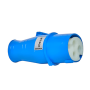 Tomada Industrial Não Metálica Extensão (Movel/Acoplamento) Fêmea 2 Polos + Terra 16 A 200/250 V Azul 6h SN3076 Steck