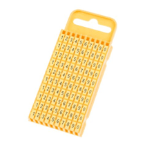 Porta Identificadores Poliamida 6.6 Amarelo Número 0 A 9 W3 Hellermann
