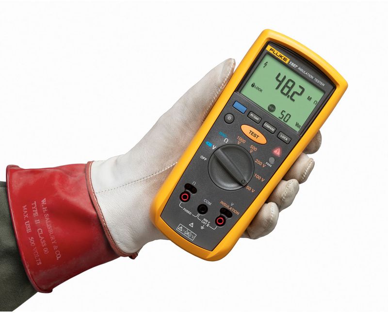 Instrumento-Portatil-Digital-Megometro-50-1000v-Categoria-Iv-600v---FLUKE1507---Fluke---Imagem-ilustrativa---Demonstracao