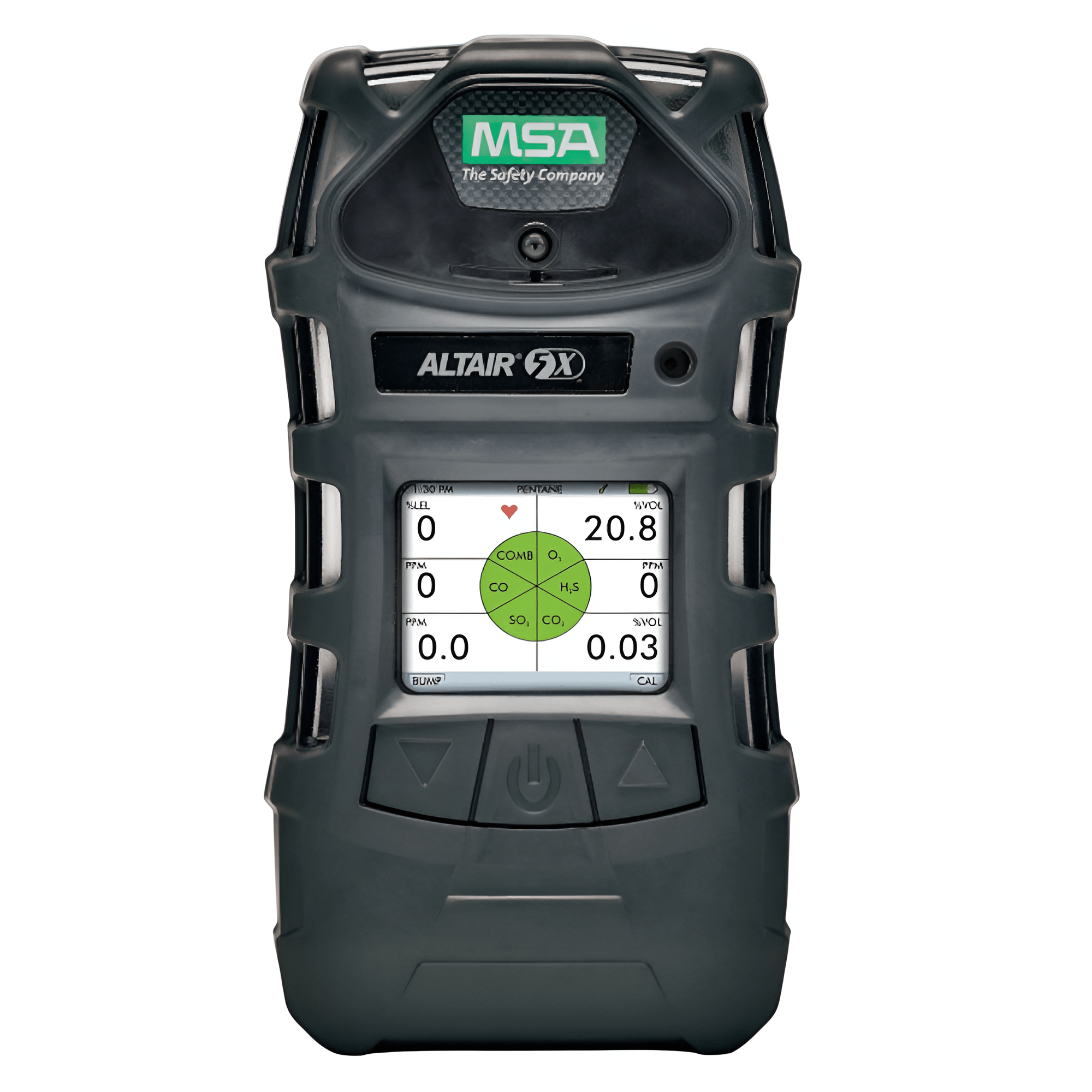 Detector Gás MultiGás Lel/O2/Co/H2S/Nh3 10127858BRC MSA - Dimensional