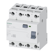 Interruptor Diferencial Residual Tetrapolar 400V 100A 30mA Modelo 5SV43480 Siemens