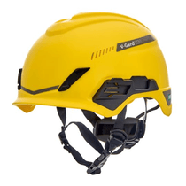 Capacete Sem Aba Ventilado FT3 Amarelo Trivent V-Gard H1 10212380BRL MSA