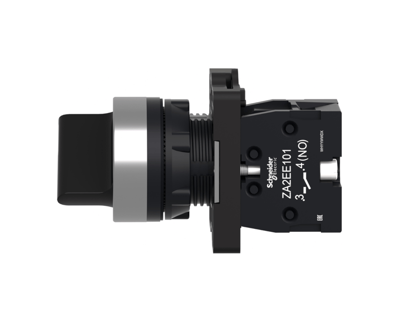 Comutador-Knob-Curto-2-Posicoes-Preto-22mm-1NA-XA2ED21-2