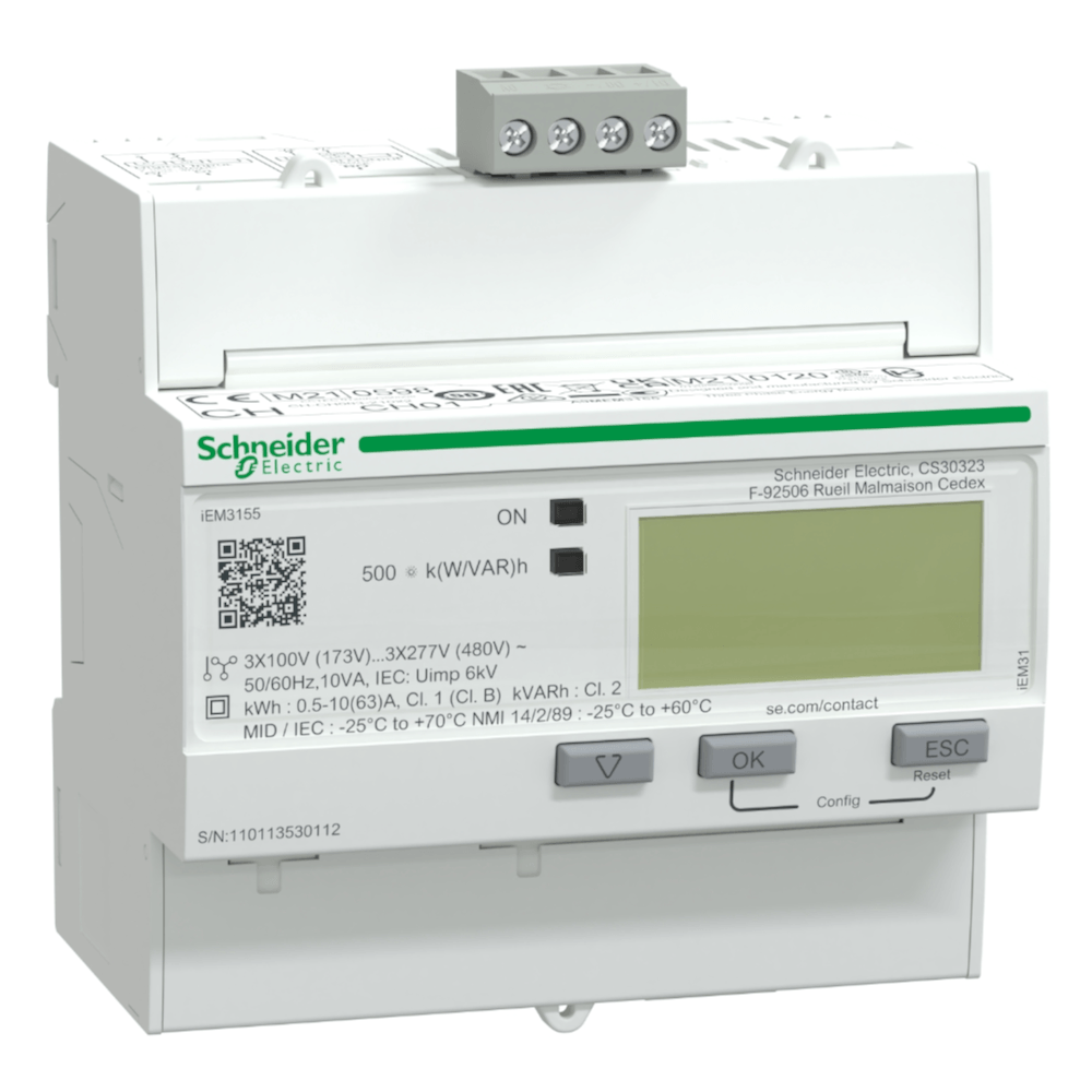 Medidor Energia e Potência Eletrônico Trifásico Modbus-Rs485 63 A ...