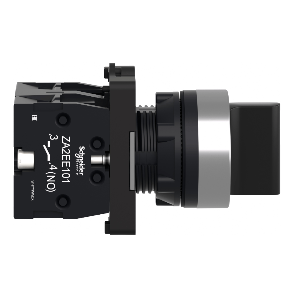 Comutador Knob Curto 3 Posições Preto 22mm 45 Graus 2na XA2ED33